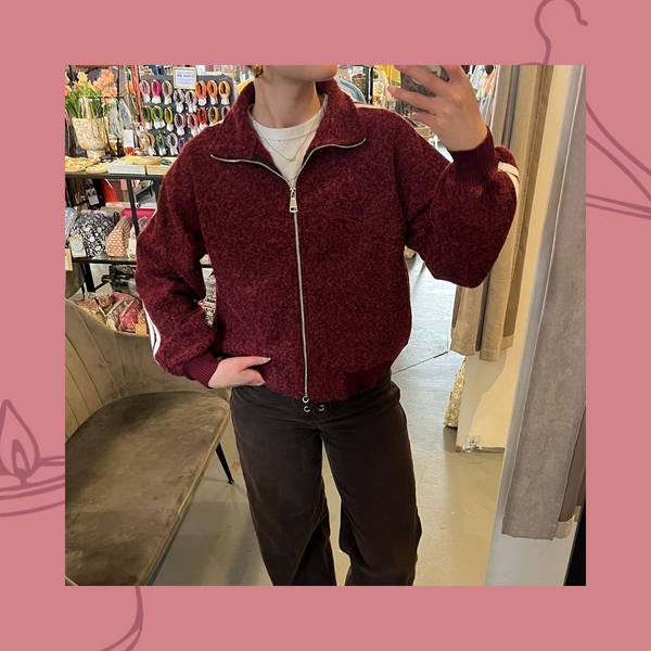 Bomber teddystripe 1Size