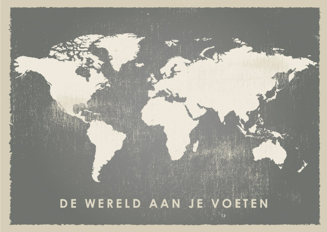 Poster De Wereld aan je Voeten