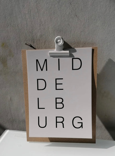 MIDDELBURG letters zwart