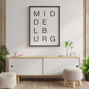 MIDDELBURG letters zwart